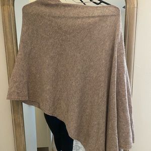 Shall cashmere sweater poncho